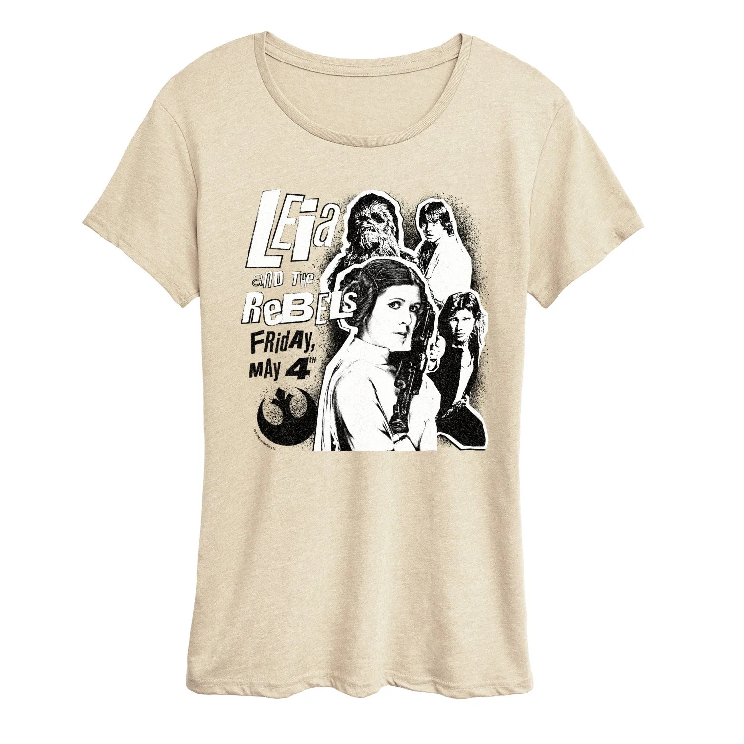 Star Wars - Leia and the Rebels - Women's Short Sleeve Graphic T-Shirt sold by Zulily product image thumbnail 2