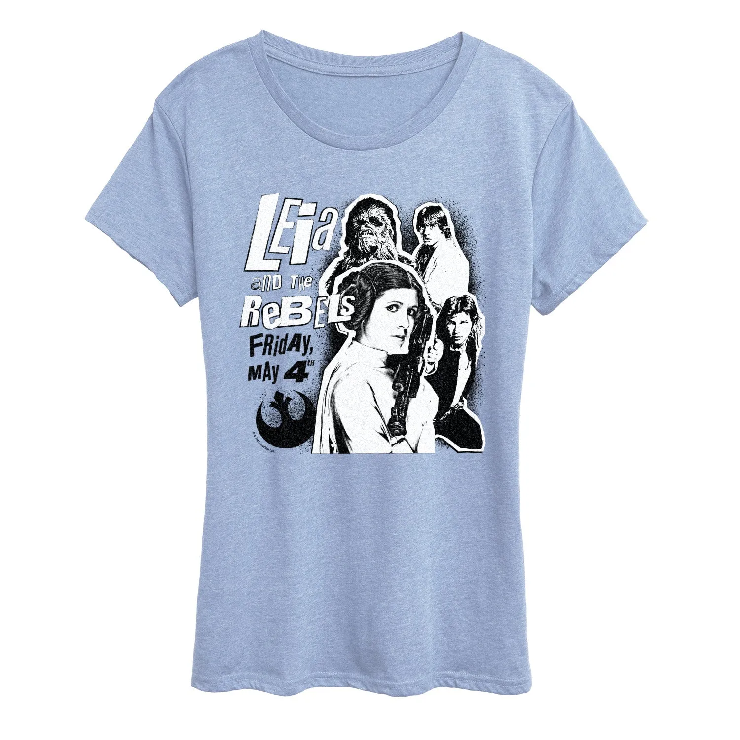 Star Wars - Leia and the Rebels - Women's Short Sleeve Graphic T-Shirt sold by Zulily product image thumbnail 3