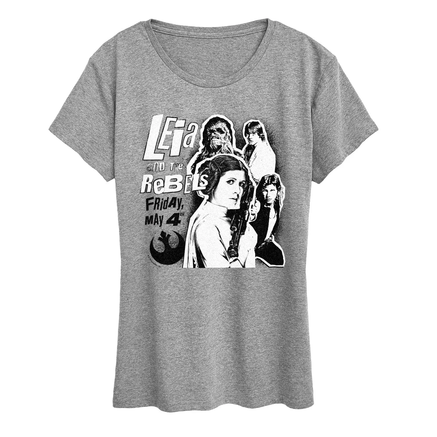 Star Wars - Leia and the Rebels - Women's Short Sleeve Graphic T-Shirt sold by Zulily product image thumbnail 4