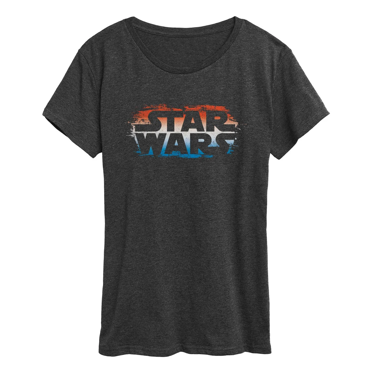 Star Wars - Red White Blue Paint Logo - Women's Short Sleeve Graphic T-Shirt sold by Zulily product image thumbnail 3