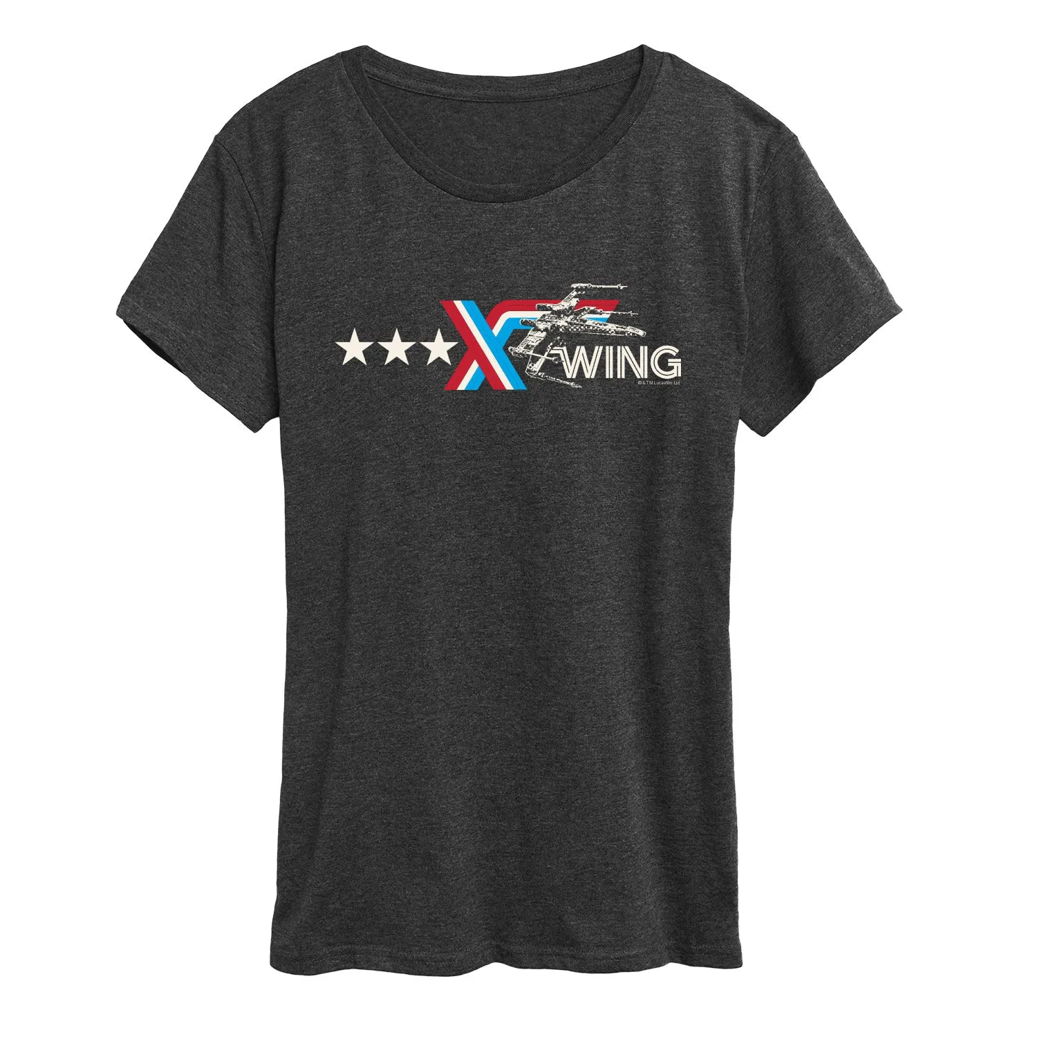 Star Wars - Americana X-Wing - Women's Short Sleeve Graphic T-Shirt sold by Zulily product image thumbnail 3