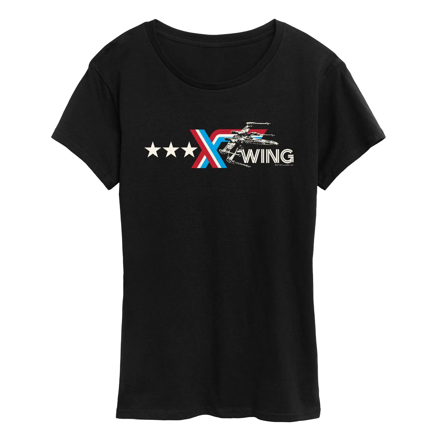 Star Wars - Americana X-Wing - Women's Short Sleeve Graphic T-Shirt sold by Zulily product image thumbnail 2