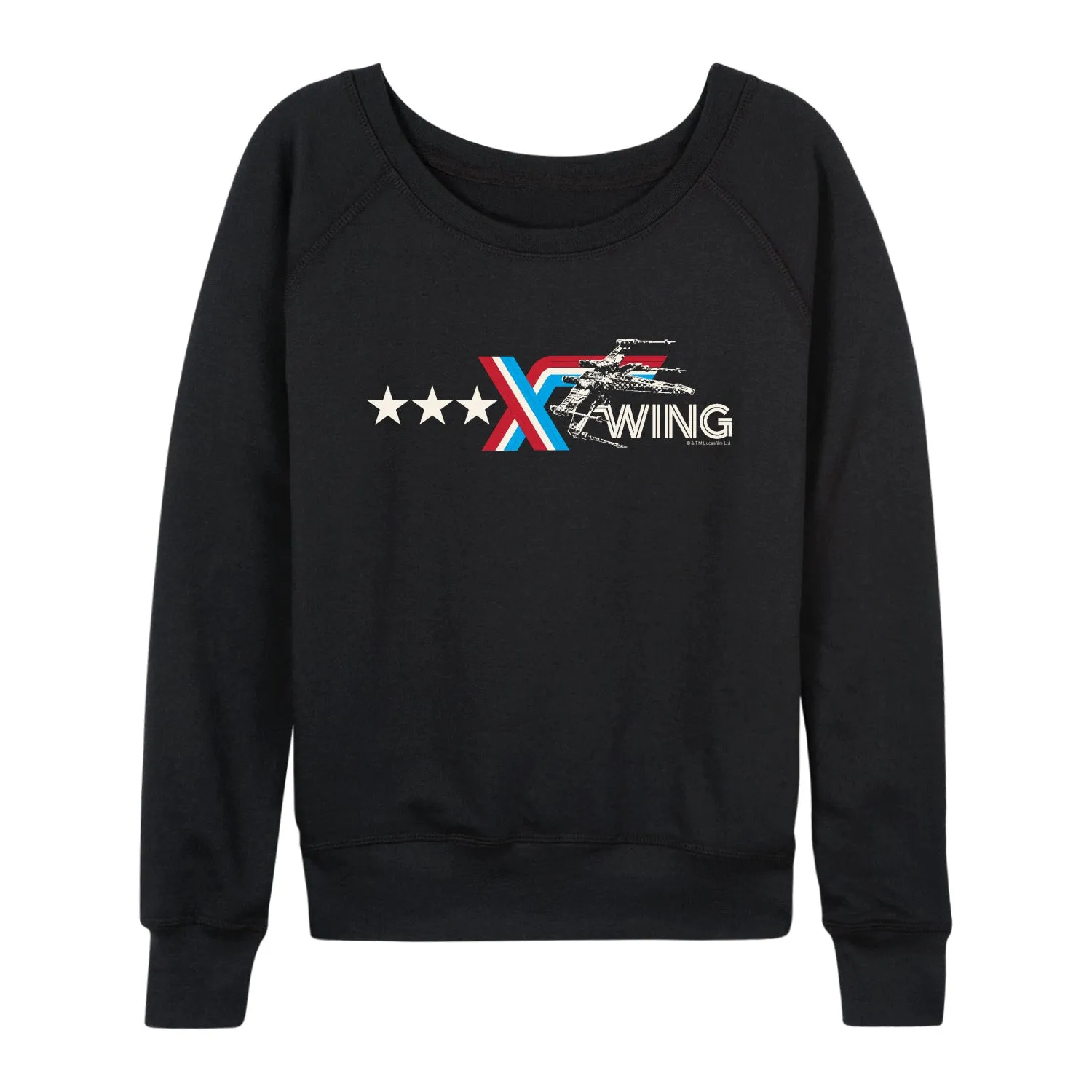 Star Wars - Americana X-Wing - Women's French Terry Long Sleeve Pullover sold by Zulily product image thumbnail 2