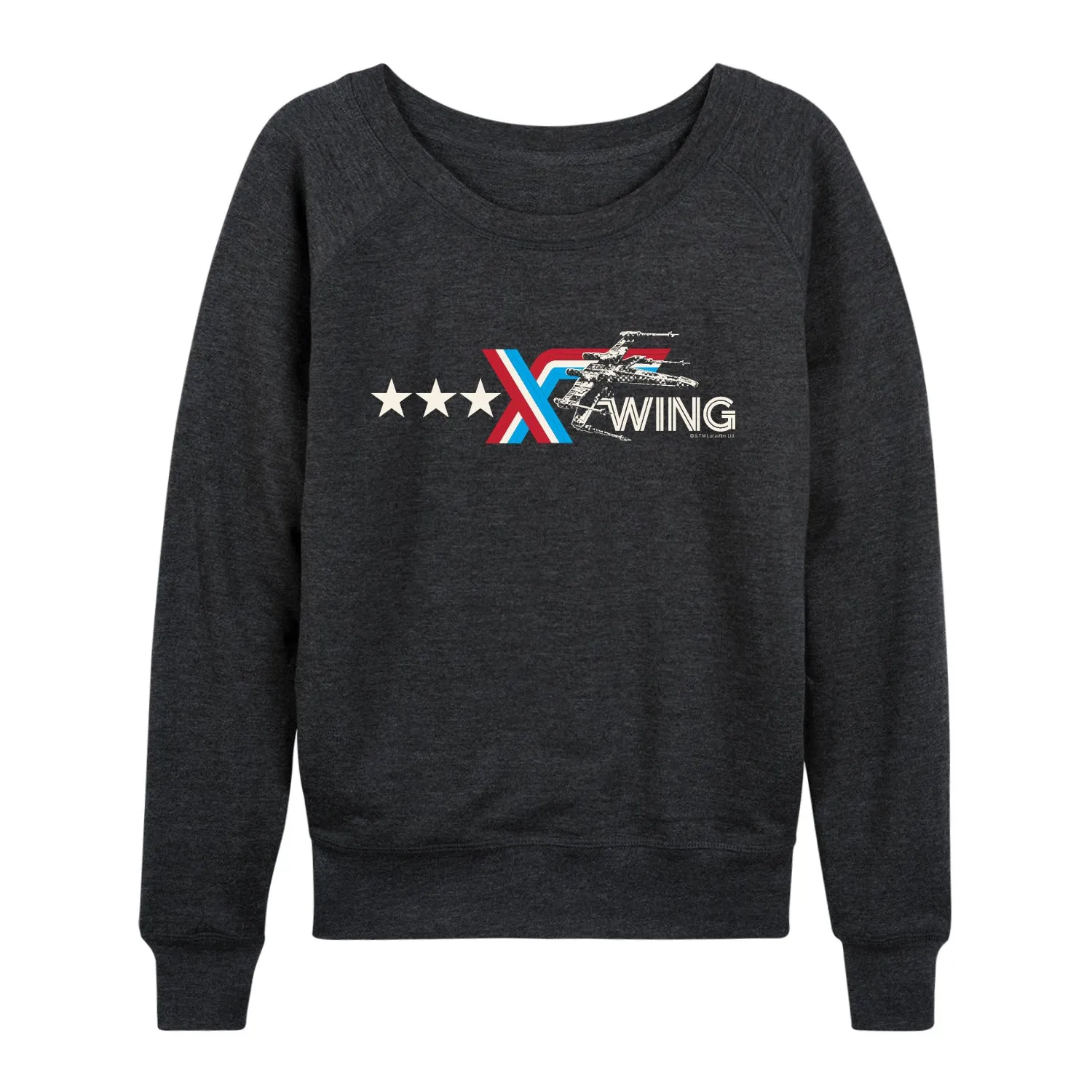 Star Wars - Americana X-Wing - Women's French Terry Long Sleeve Pullover sold by Zulily product image thumbnail 3