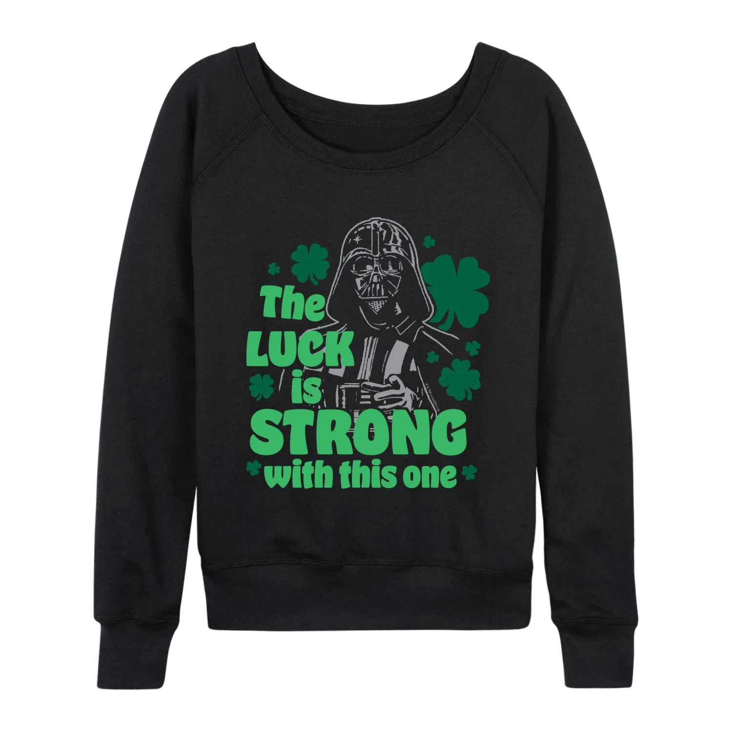 Star Wars - Luck Is Strong - Women's French Terry Long Sleeve Pullover sold by Zulily product image thumbnail 2