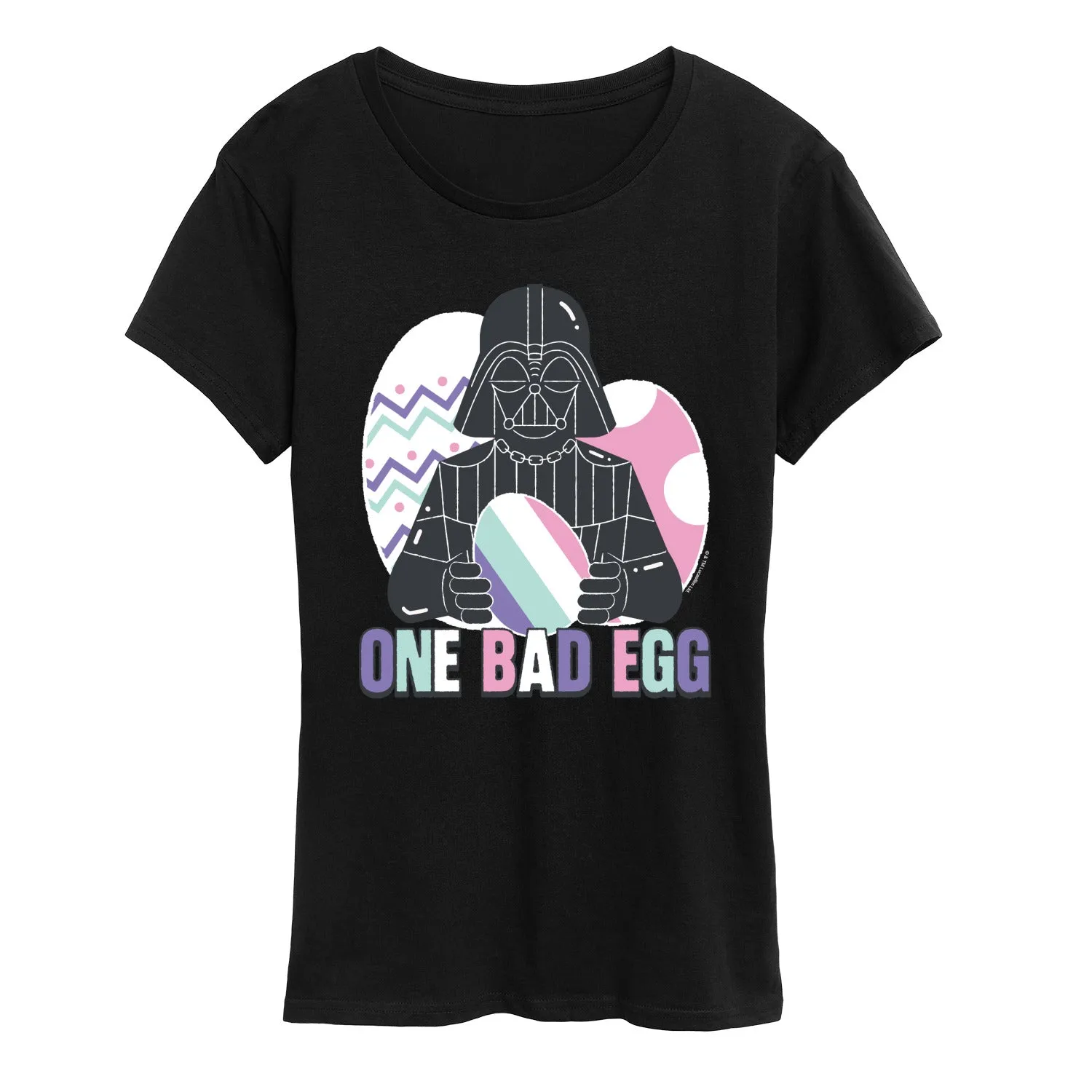 Star Wars - One Bad Egg Vader - Women's Short Sleeve Graphic T-Shirt sold by Zulily product image thumbnail 2