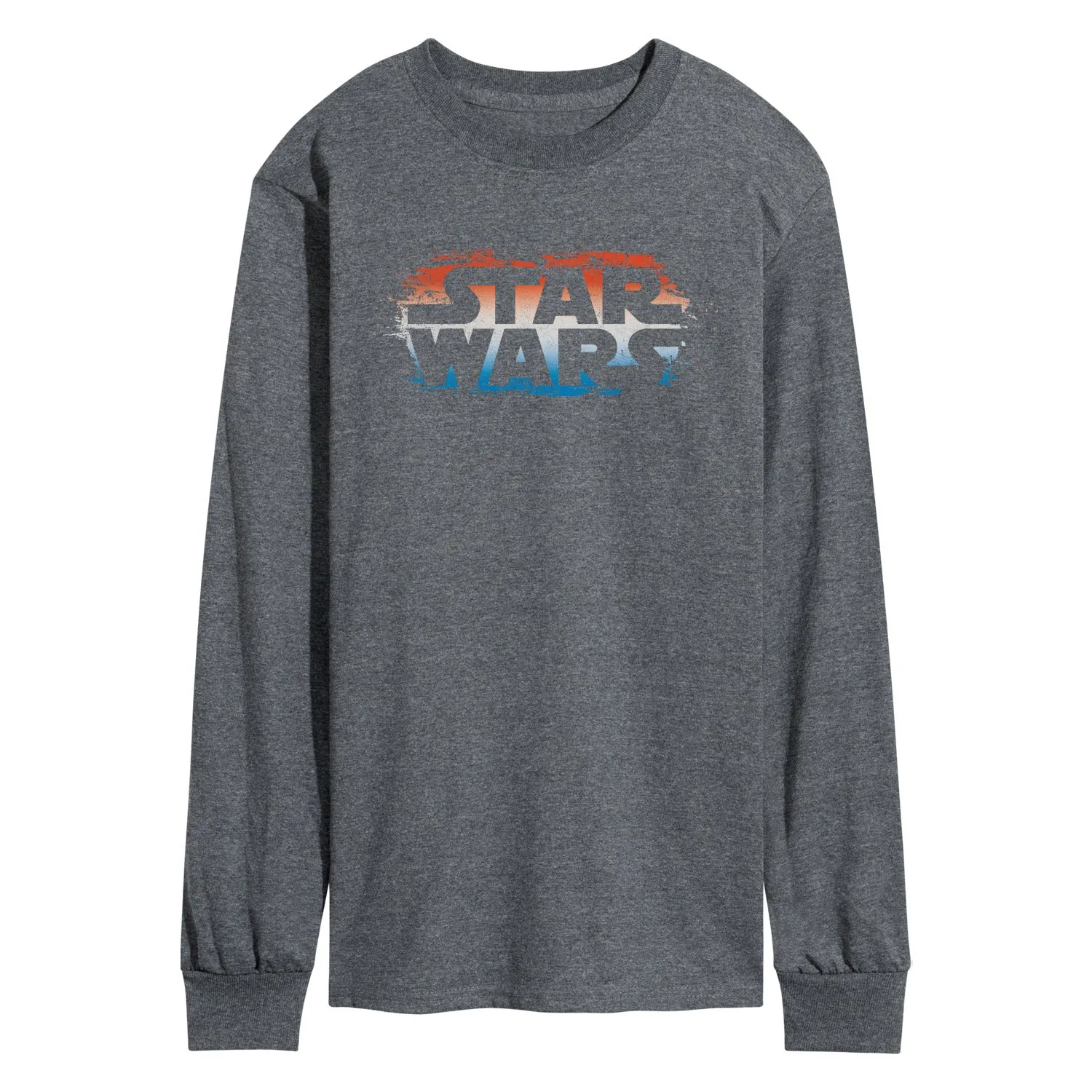 Star Wars - Red White Blue Paint Logo - Men's Long Sleeve Graphic T-Shirt sold by Zulily product image thumbnail 3