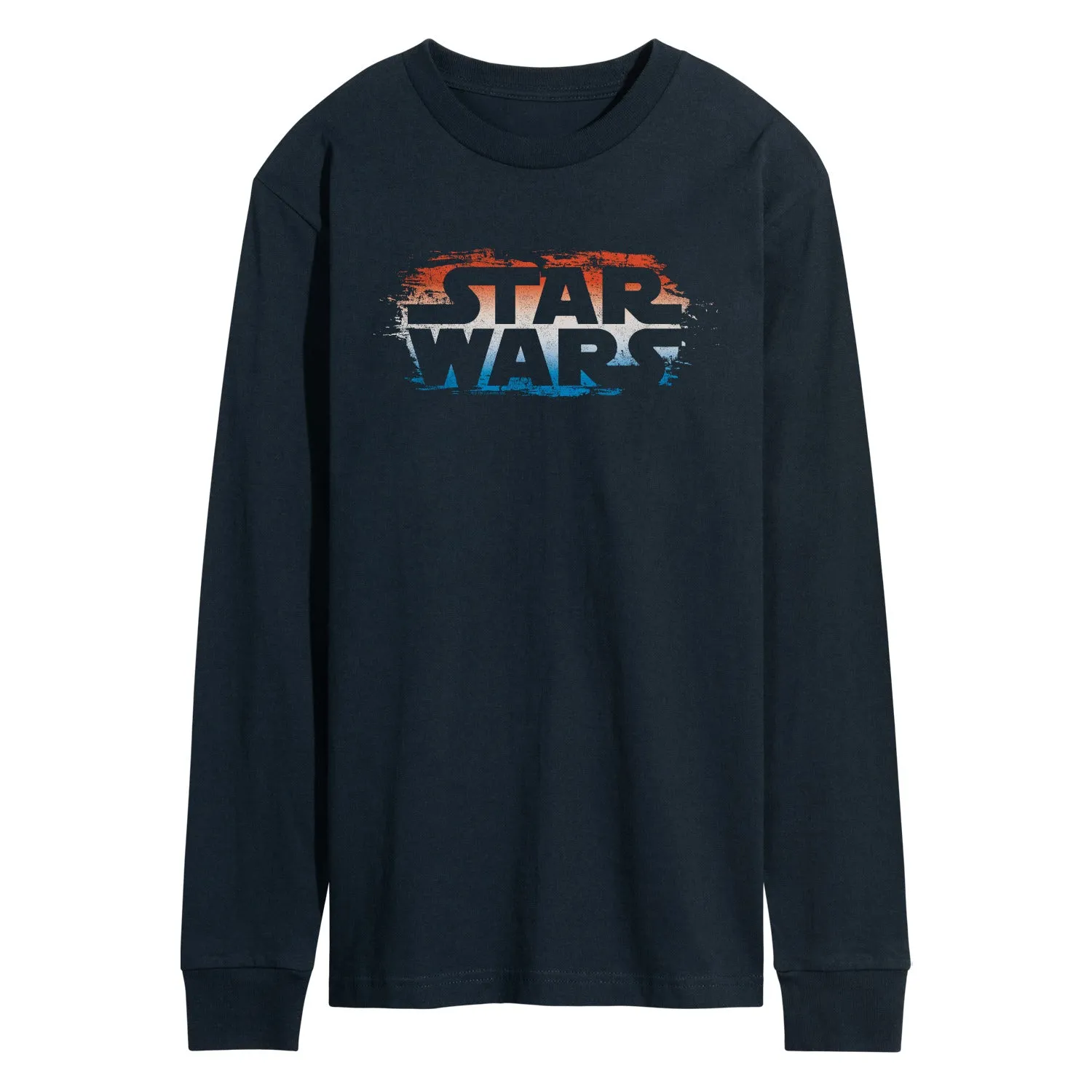 Star Wars - Red White Blue Paint Logo - Men's Long Sleeve Graphic T-Shirt sold by Zulily