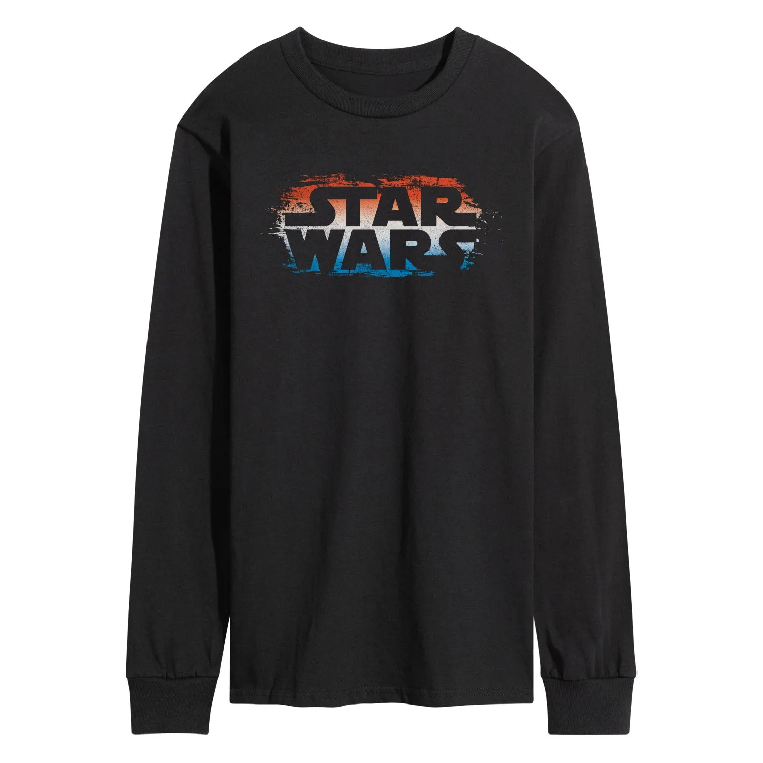 Star Wars - Red White Blue Paint Logo - Men's Long Sleeve Graphic T-Shirt sold by Zulily product image thumbnail 2