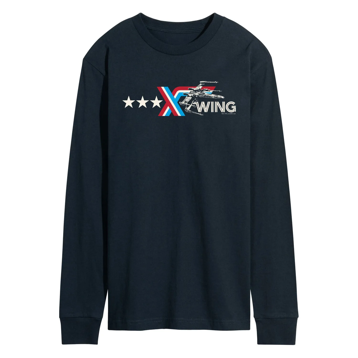Star Wars - Americana X-Wing - Men's Long Sleeve Graphic T-Shirt sold by Zulily