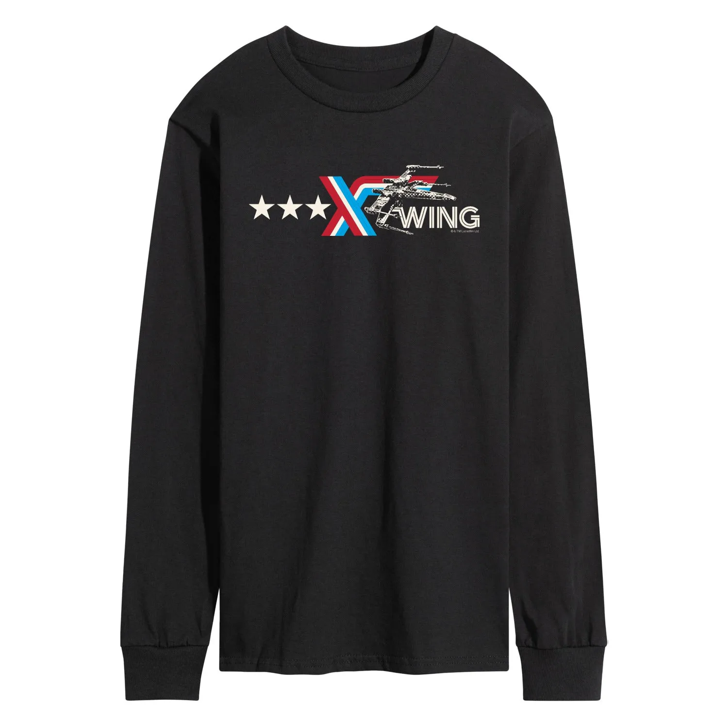 Star Wars - Americana X-Wing - Men's Long Sleeve Graphic T-Shirt sold by Zulily product image thumbnail 2