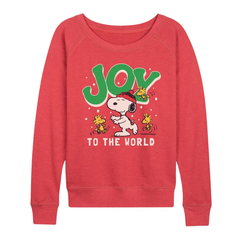 Peanuts - Snoopy Joy - Women's French Terry Long Sleeve Pullover sold by Zulily