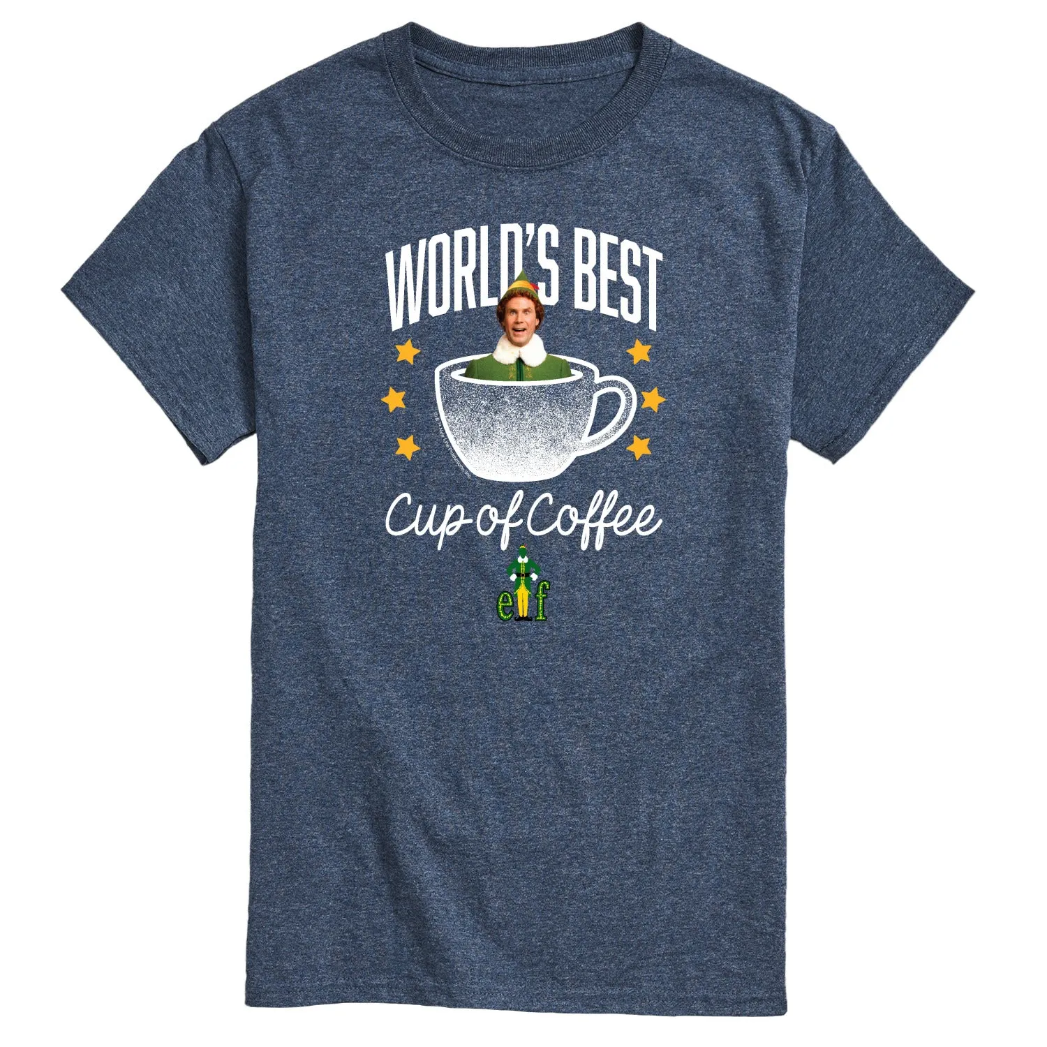 Elf - Worlds Best Cup Of Coffee - Men's Short Sleeve Graphic T-Shirt sold by Zulily product image thumbnail 4