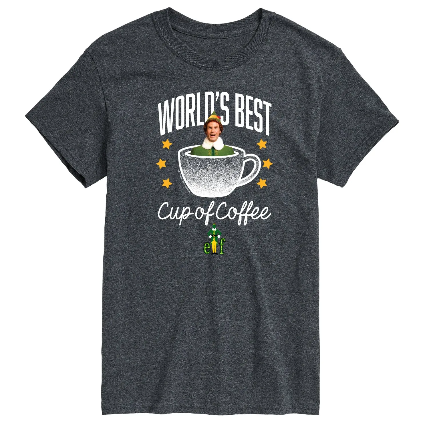 Elf - Worlds Best Cup Of Coffee - Men's Short Sleeve Graphic T-Shirt sold by Zulily product image thumbnail 5