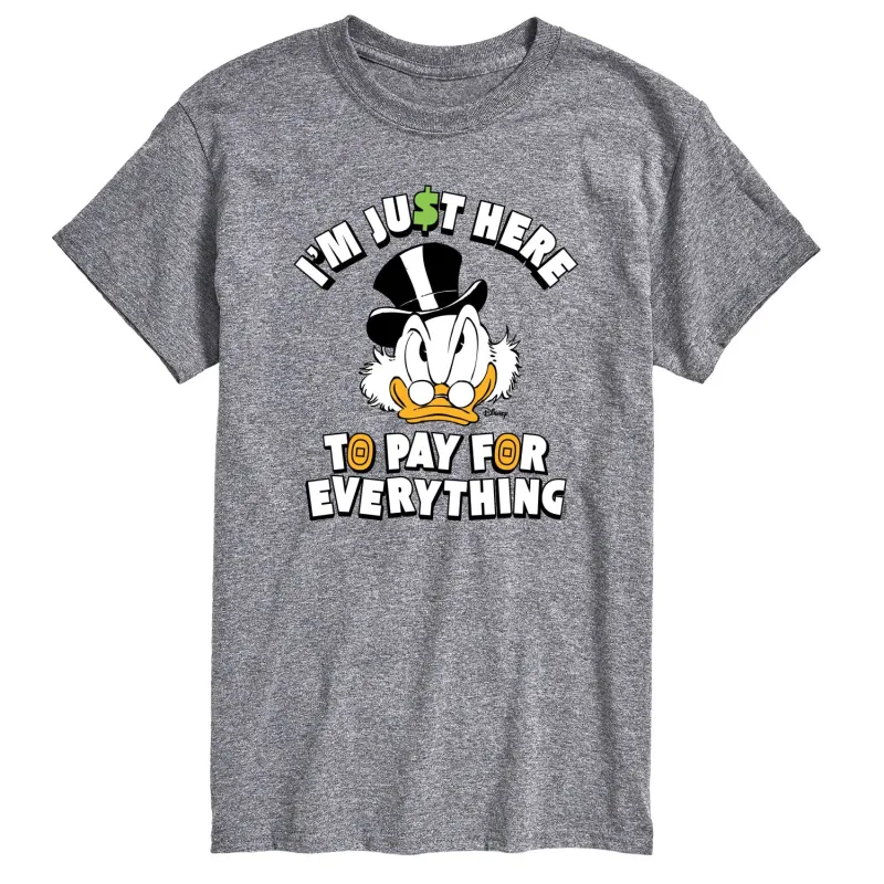 Disney - Here To Pay For Everything - Men's Short Sleeve Graphic T-Shirt sold by Zulily