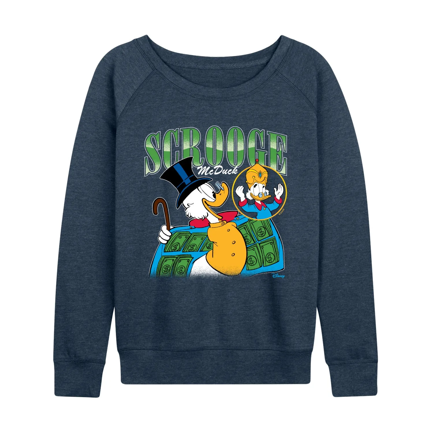 Duck Tales - Scrooge McDuck Bootleg - Women's French Terry Long Sleeve Pullover sold by Zulily