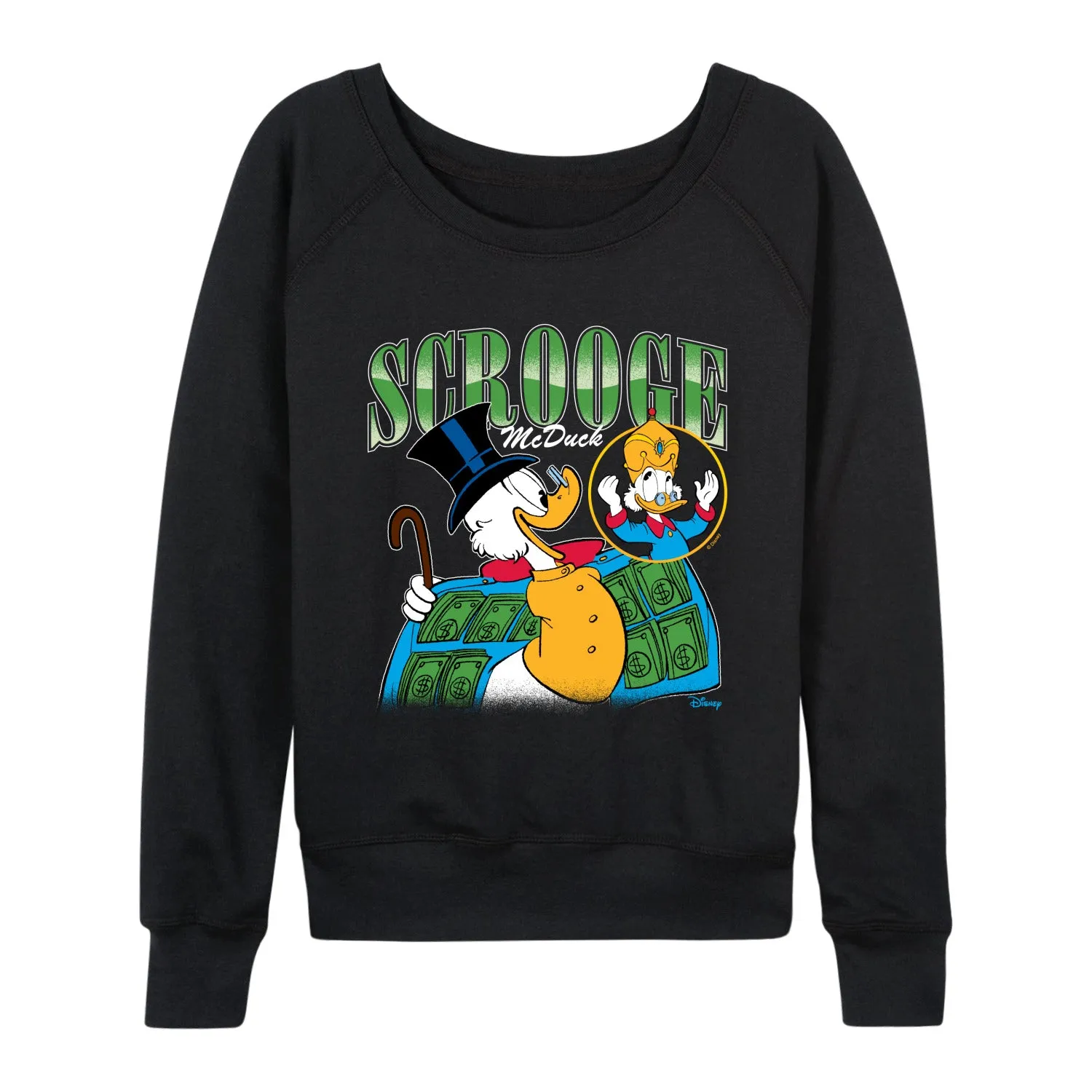Duck Tales - Scrooge McDuck Bootleg - Women's French Terry Long Sleeve Pullover sold by Zulily product image thumbnail 2