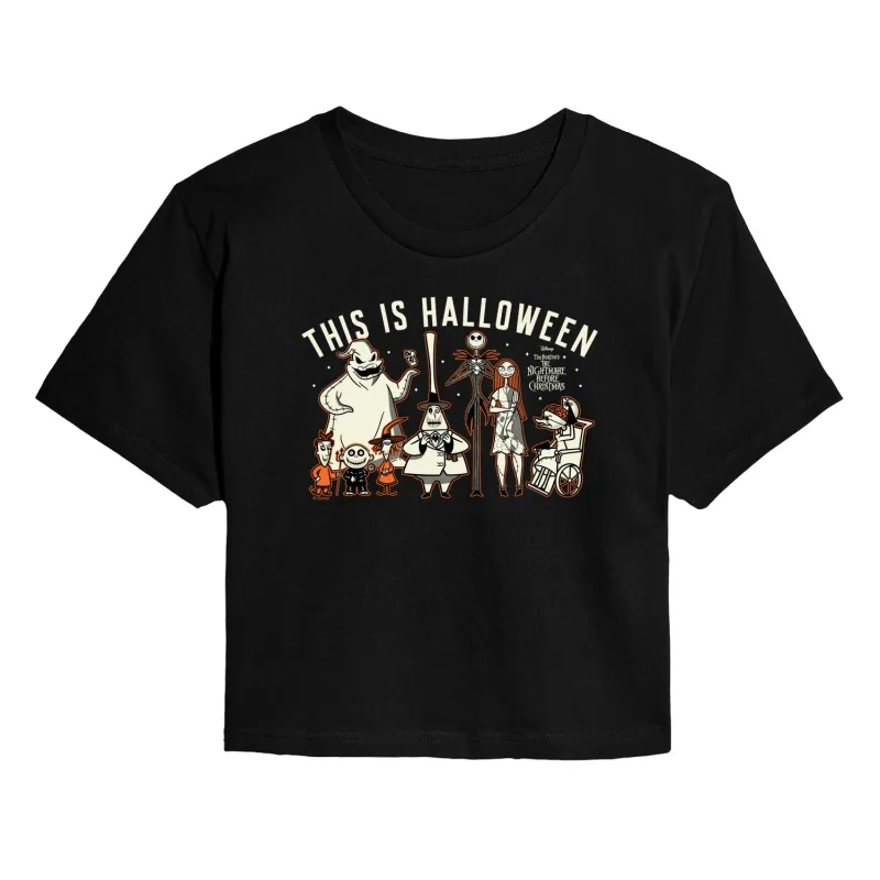 The Nightmare Before Christmas - This Is Halloween - Juniors Cropped Graphic T-Shirt sold by Zulily