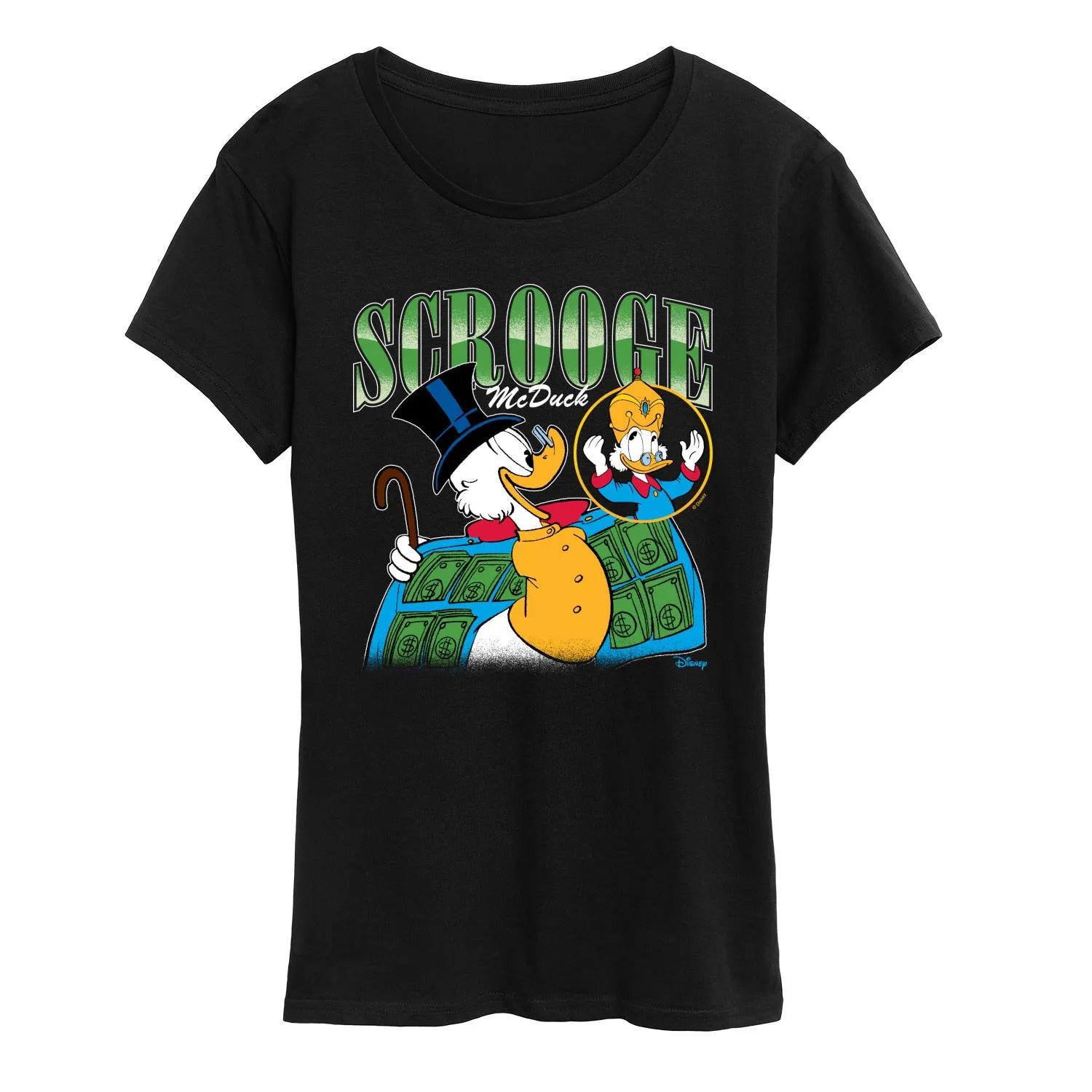 Duck Tales - Scrooge McDuck Bootleg - Women's Short Sleeve Graphic T-Shirt sold by Zulily product image thumbnail 2