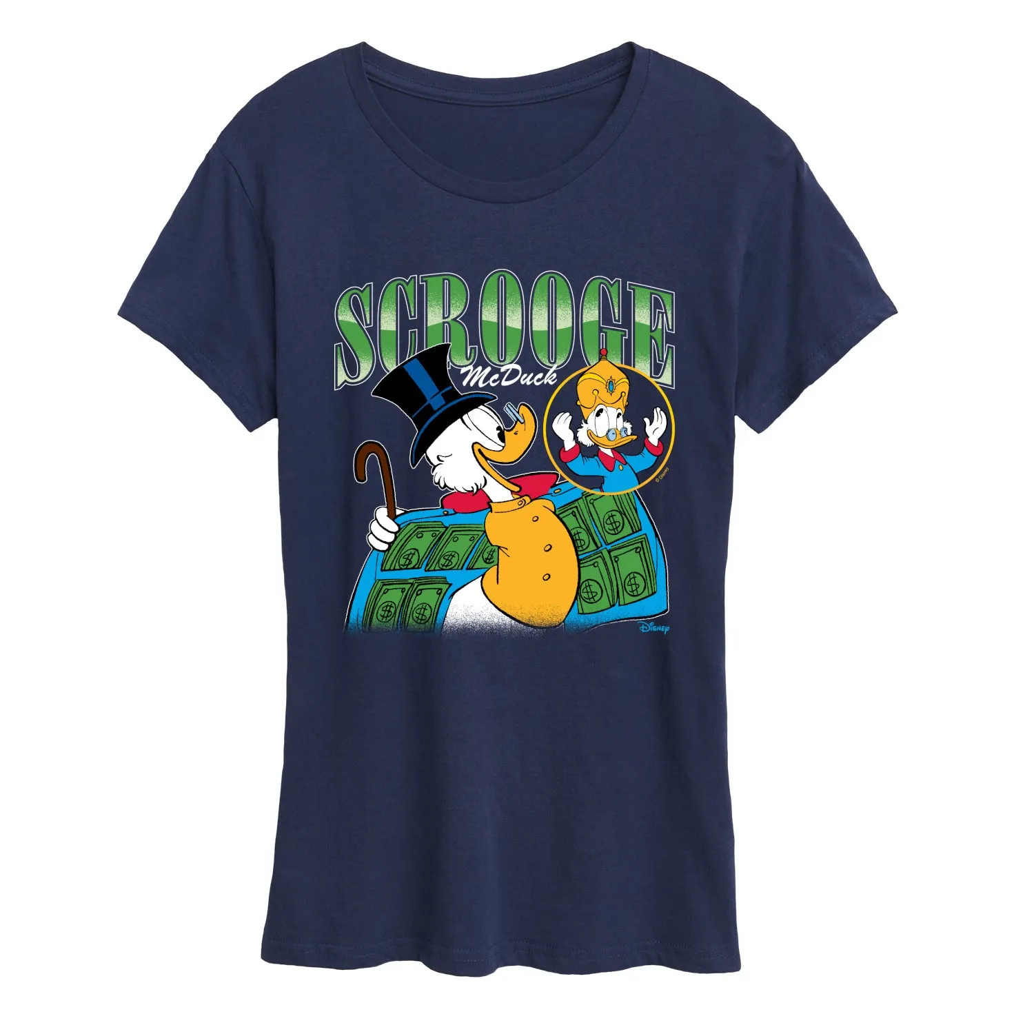 Duck Tales - Scrooge McDuck Bootleg - Women's Short Sleeve Graphic T-Shirt sold by Zulily