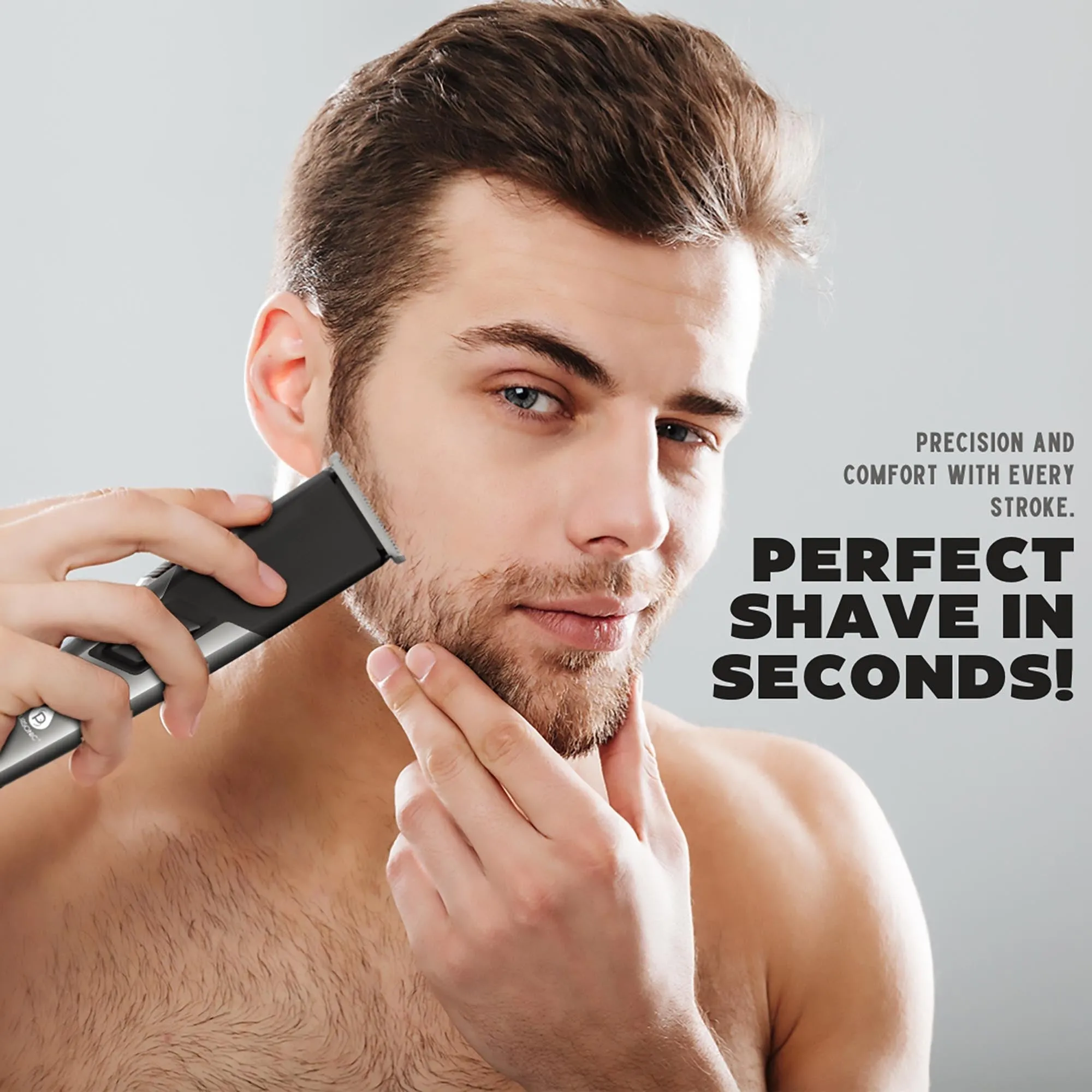 Pursonic Mario Lopez Rechargeable Men's Grooming Set - Complete Hair, Beard, Nose, and Ear Grooming Kit sold by Zulily product image thumbnail 5