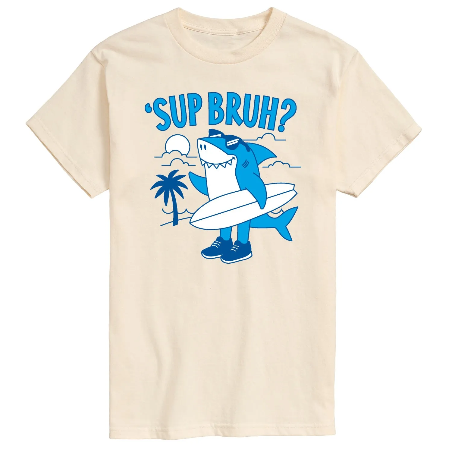 Instant Message - Sup Bruh Shark - Men's Short Sleeve Graphic T-Shirt sold by Zulily product image thumbnail 3