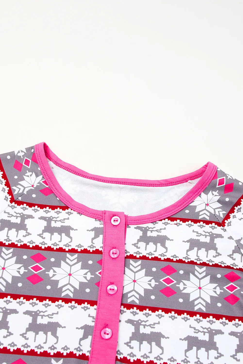 Threaded Pear Avery Pattern Henley Pajama Dress sold by Zulily product image thumbnail 3
