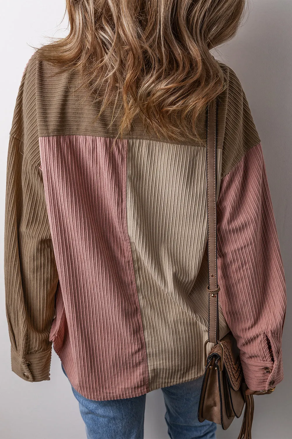 Threaded Pear Abigail Block Chest Corduroy Shacket sold by Zulily product image thumbnail 2