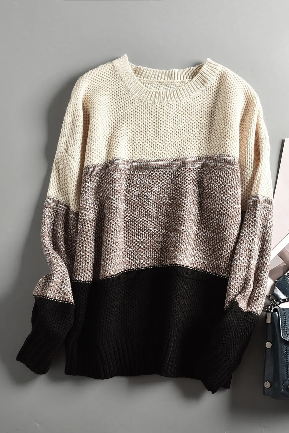 Threaded Pear Elizabeth Netted Texture Pullover Sweater sold by Zulily product image thumbnail 5