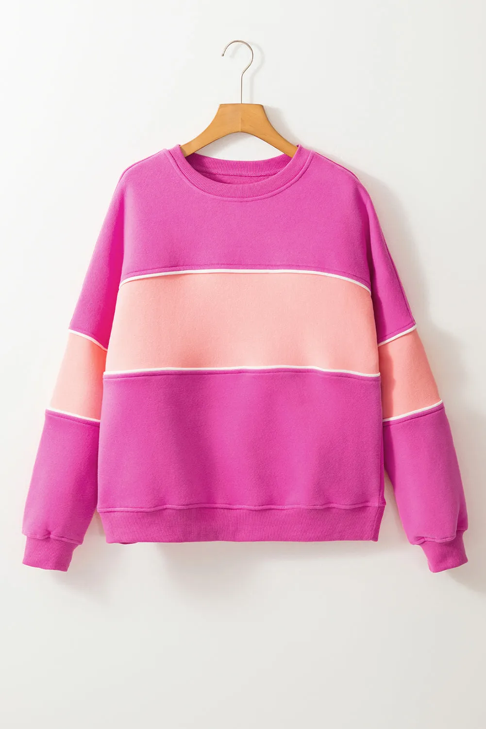 Threaded Pear Harper Shoulder Ribbed Trim Sweatshirt sold by Zulily