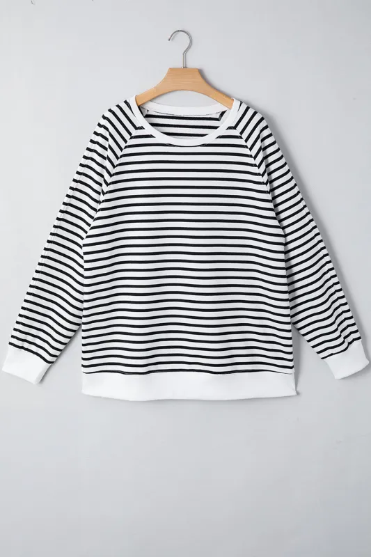 Threaded Pear Amelia Side Slits Loose Sweatshirt sold by Zulily