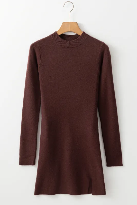 Threaded Pear Olivia Mock Side Slit Sweater made by Threaded Pear