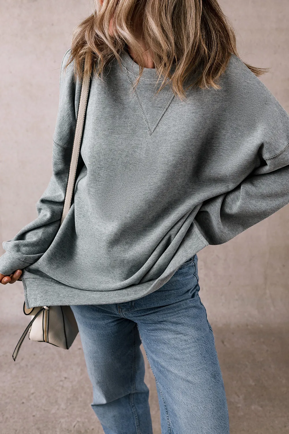 Threaded Pear Rorivina Drop Shoulder Oversized Sweatshirt sold by Zulily product image thumbnail 5