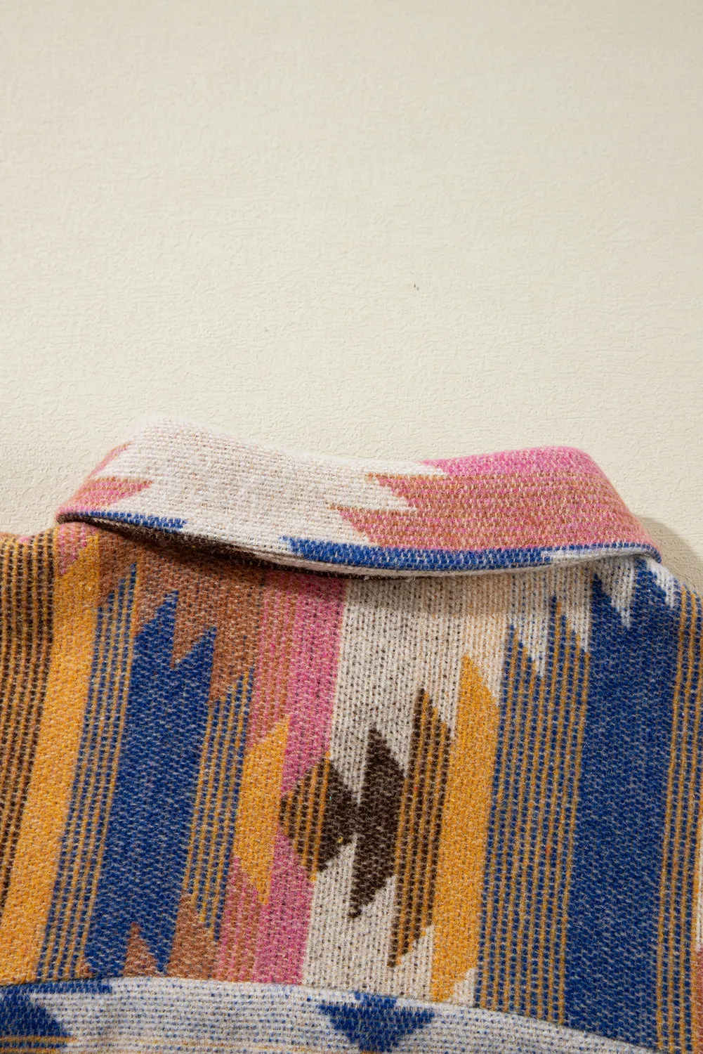 Threaded Pear Laney aztec Print Up Shacket sold by Zulily product image thumbnail 5