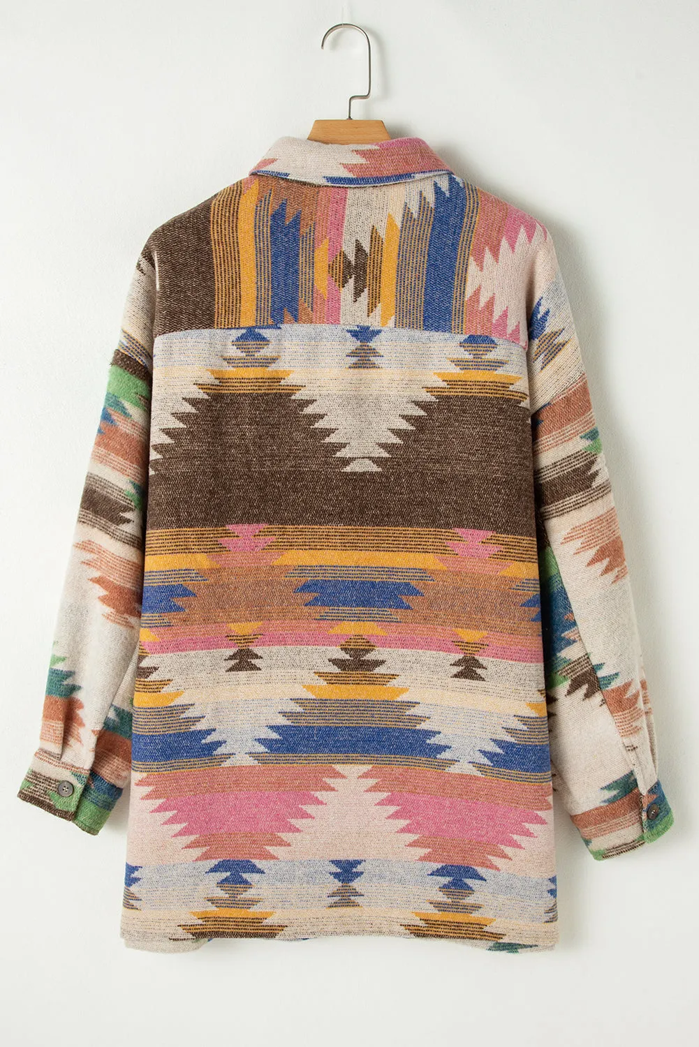 Threaded Pear Laney aztec Print Up Shacket sold by Zulily product image thumbnail 2