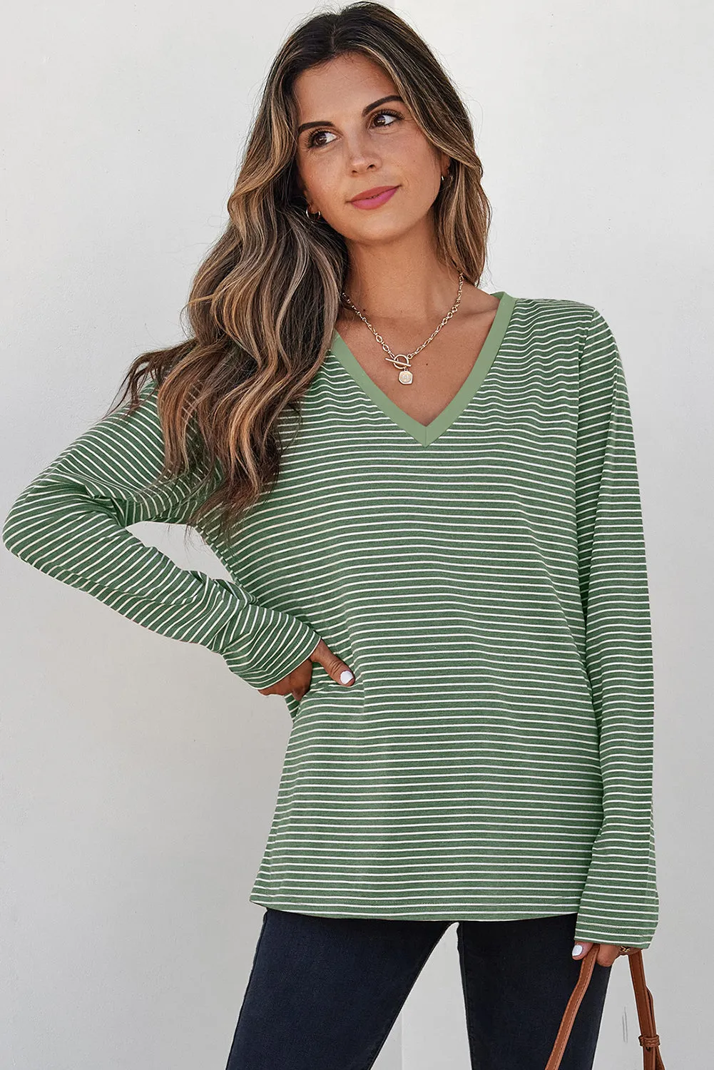 Threaded Pear Capri Stripe Stretchy Long Sleeve Top sold by Zulily product image thumbnail 4