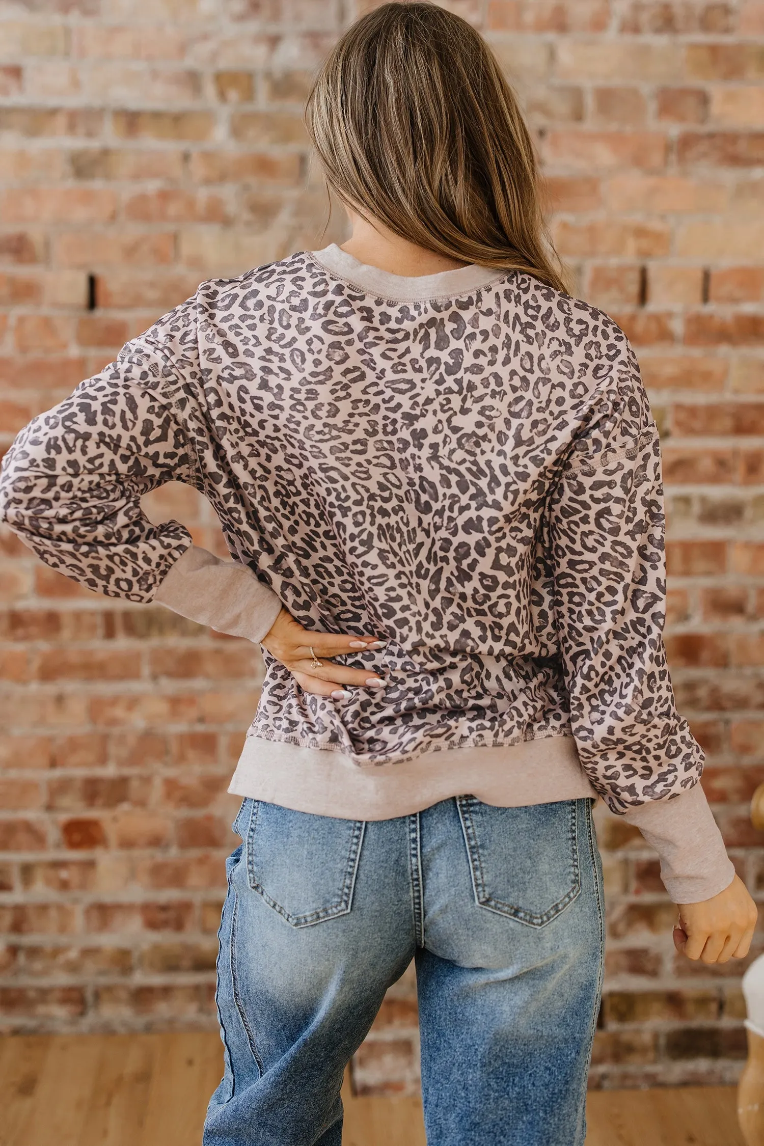 Threaded Pear Mila Print Patchwork Sweatshirt sold by Zulily product image thumbnail 2