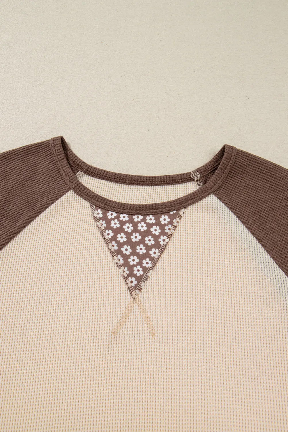 Threaded Pear Emmeline Patchwork Color Block Long Sleeve Top sold by Zulily product image thumbnail 3