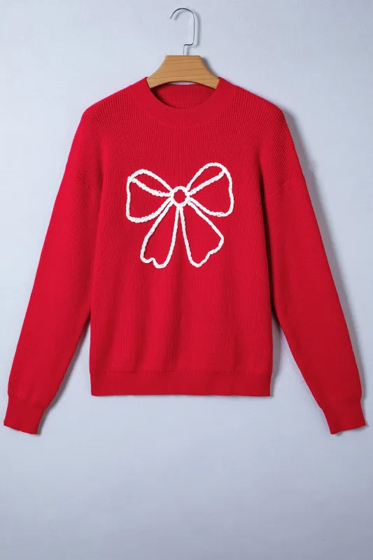 Threaded Pear Arya Embroidered Graphic Ribbed Sweater sold by Zulily