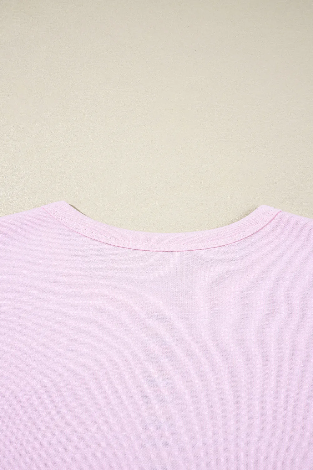 Threaded Pear Khloe Patchwork Loose Henley Sweatshirt sold by Zulily product image thumbnail 3