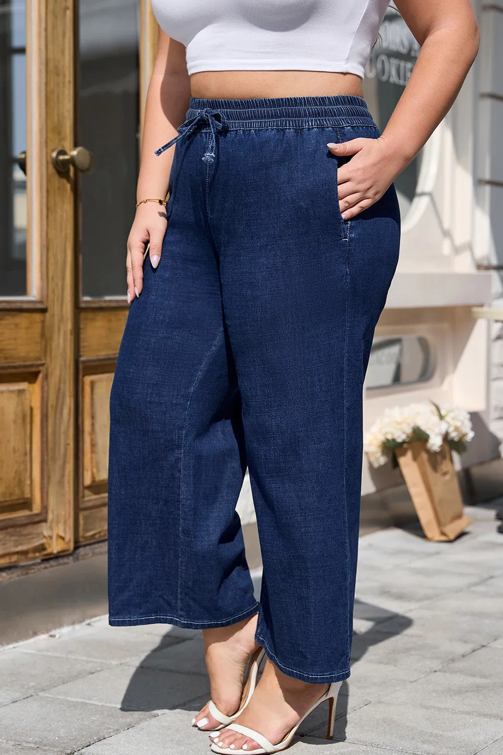 Threaded Pear Analeia Wide Leg Casual PLUS Jeans sold by Zulily product image thumbnail 5