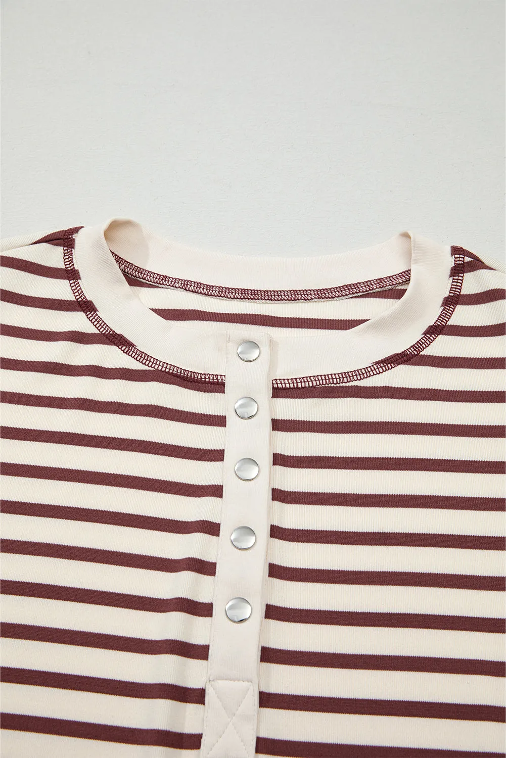 Threaded Pear Margaret Sleeve Henley top Long Sleeve Top sold by Zulily product image thumbnail 3