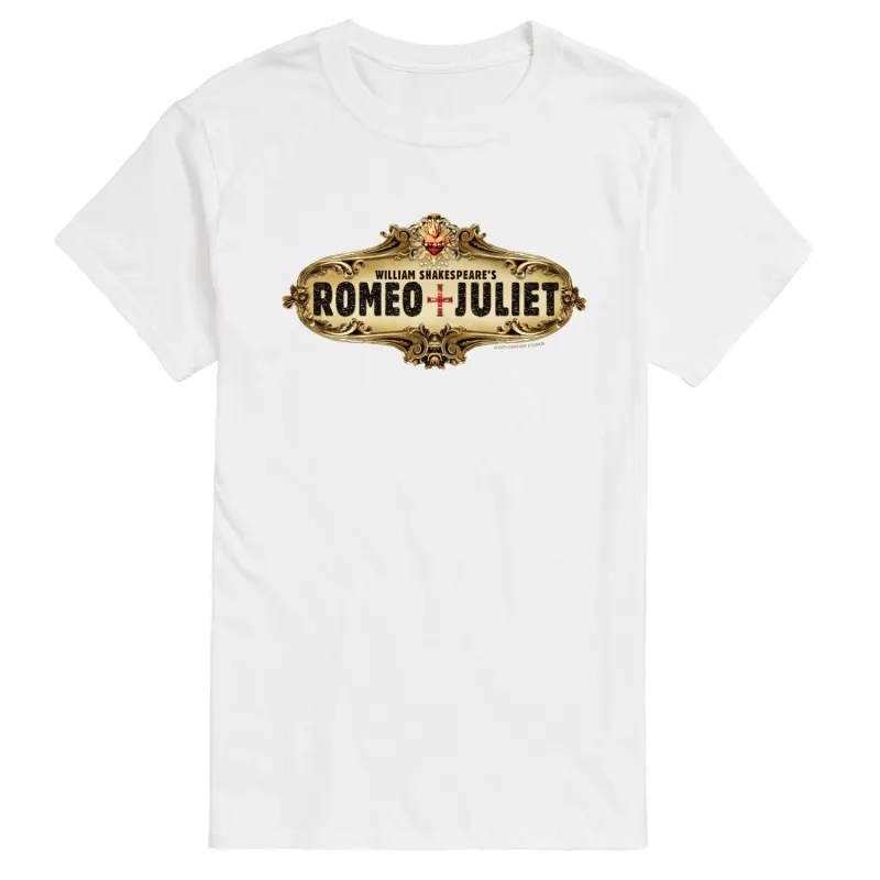 William Shakespeare’s Romeo + Juliet - Gold Logo - Men's Short Sleeve Graphic T-Shirt made by Zulily