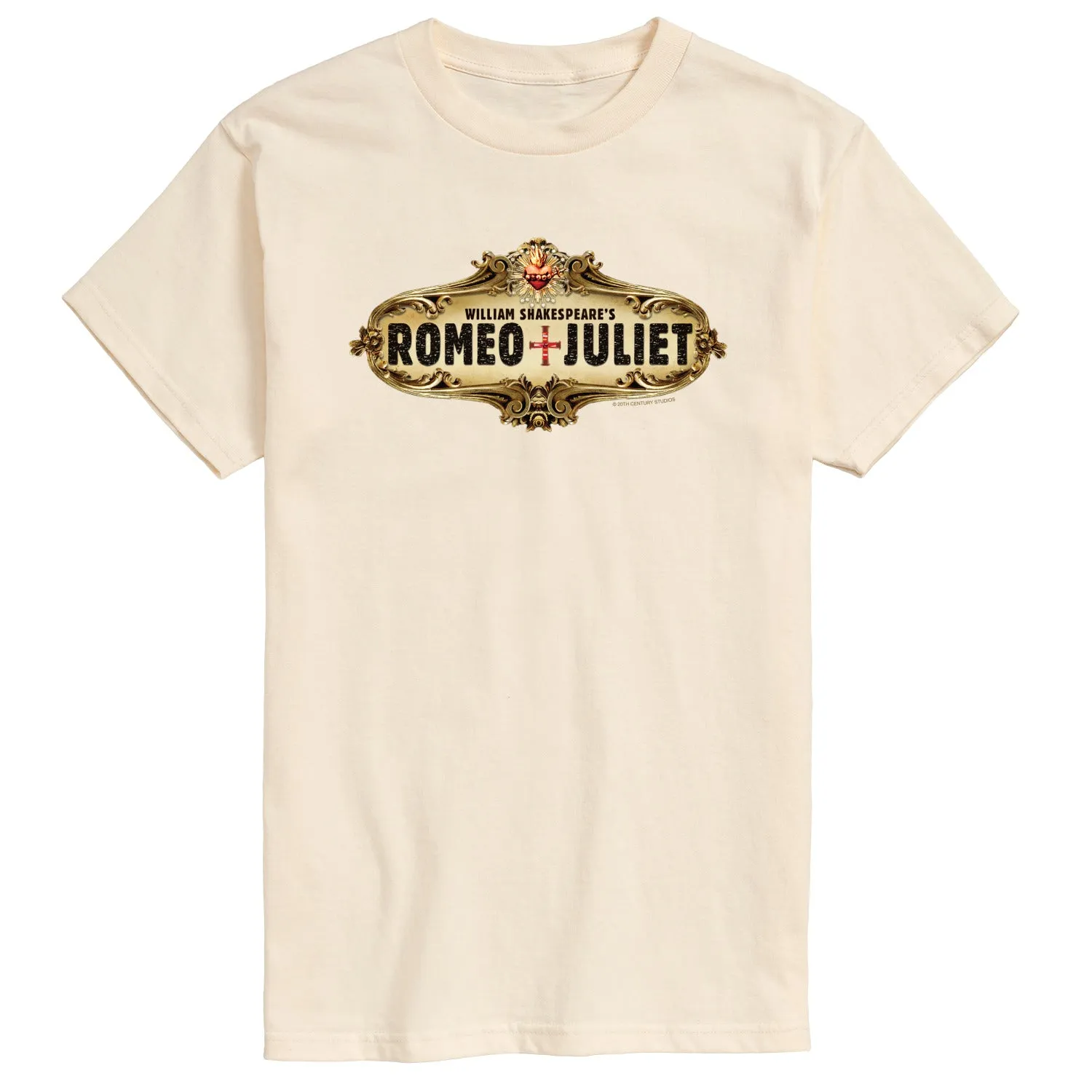 William Shakespeare’s Romeo + Juliet - Gold Logo - Men's Short Sleeve Graphic T-Shirt sold by Zulily product image thumbnail 2