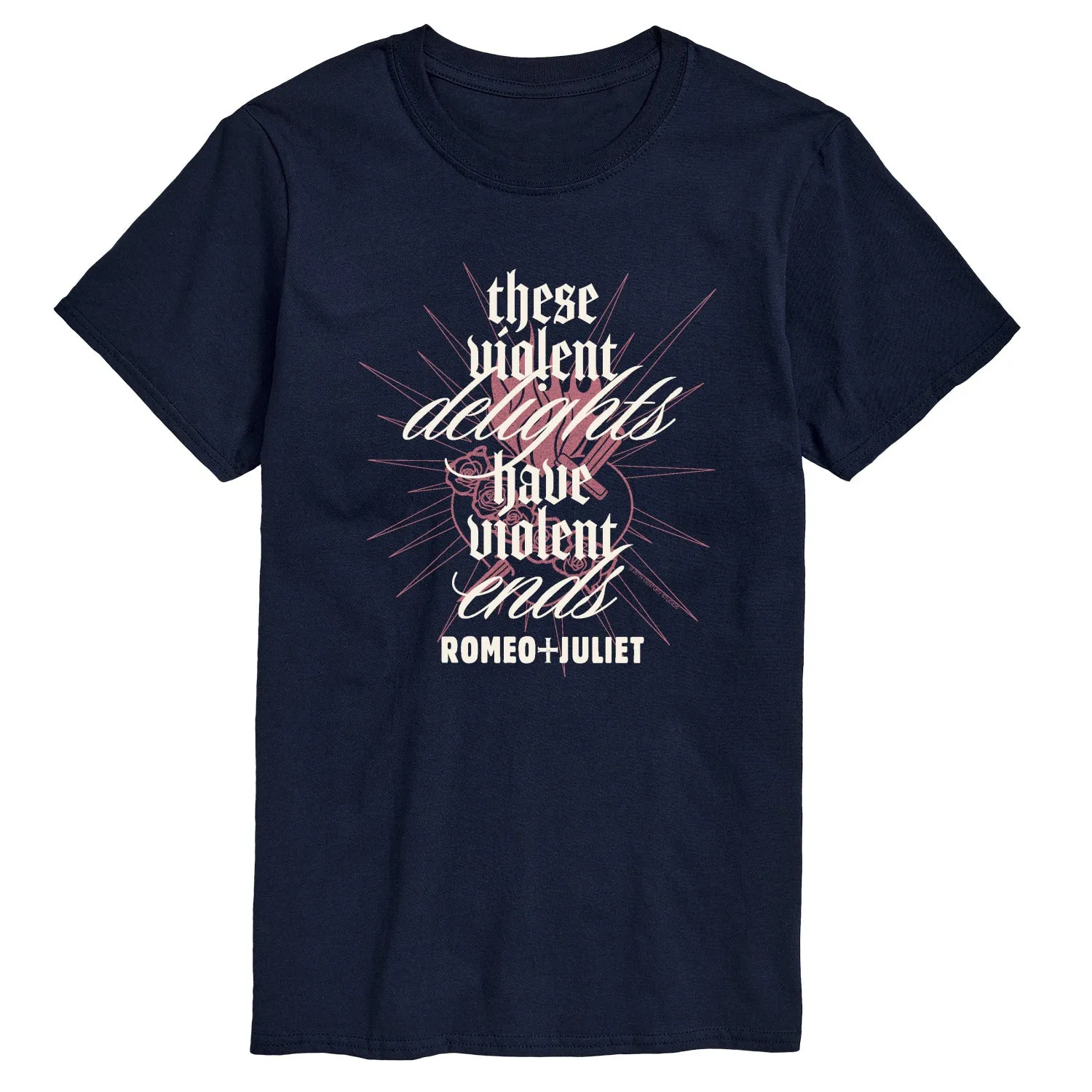 William Shakespeare’s Romeo + Juliet - Violent Delights - Men's Short Sleeve Graphic T-Shirt sold by Zulily