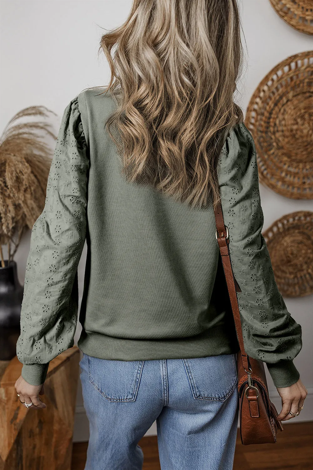 Threaded Pear Valerie Solid Patchwork Sleeve Sweatshirt sold by Zulily product image thumbnail 2