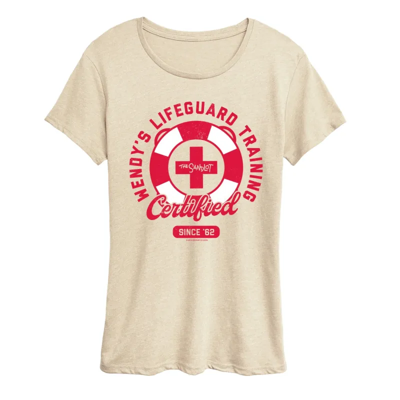 The Sandlot - Wendys Lifeguard Training - Women's Short Sleeve Graphic T-Shirt sold by Zulily
