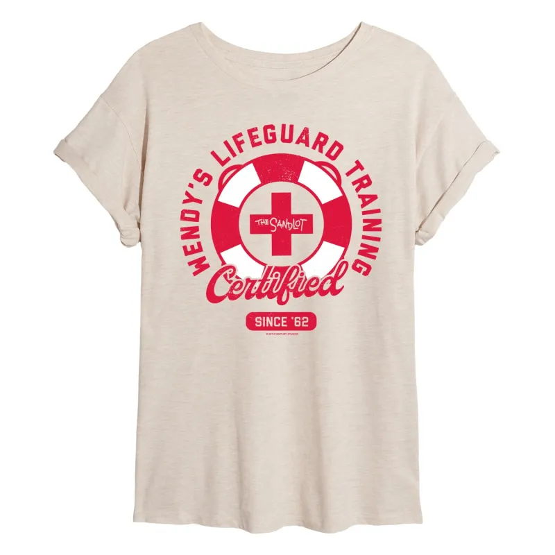 The Sandlot - Wendys Lifeguard Training - Women's Oversized Graphic T-Shirt sold by Zulily