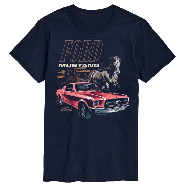 Ford - Mustang Horse - Men's Short Sleeve Graphic T-Shirt sold by Zulily