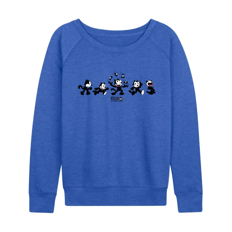 Felix the Cat - Juggling Felix - Women's French Terry Long Sleeve Pullover made by Zulily